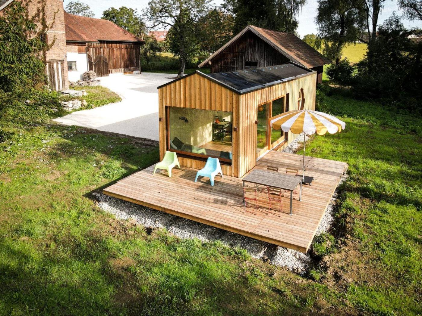 Die Klingerei - Tiny House Wiese Villa Seewalchen Esterno foto