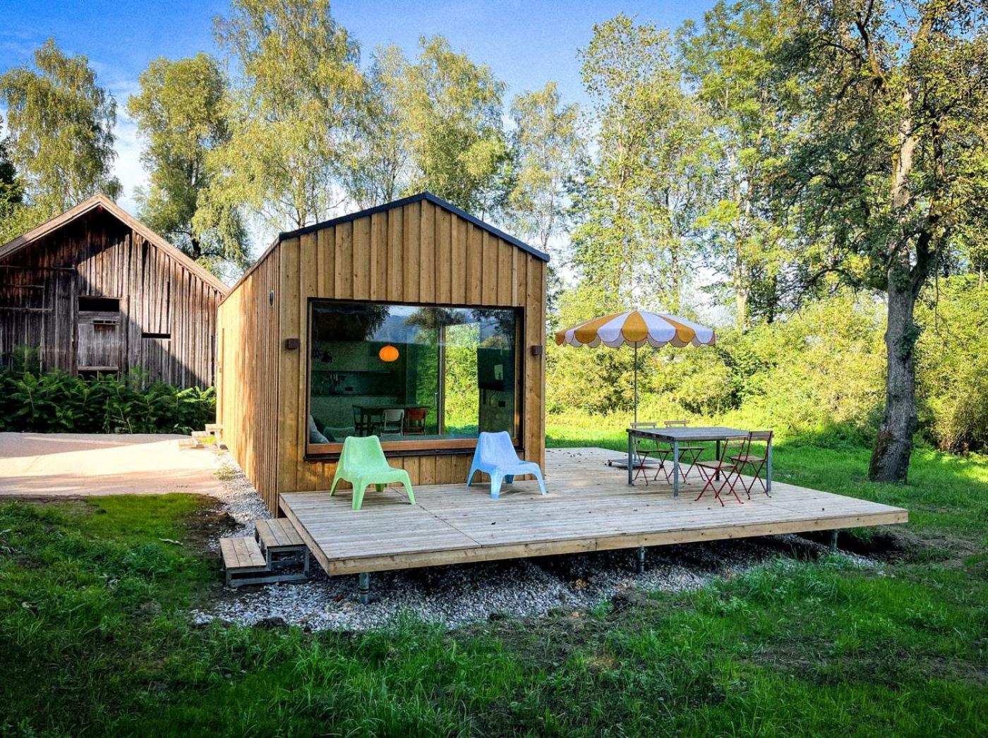 Die Klingerei - Tiny House Wiese Villa Seewalchen Esterno foto