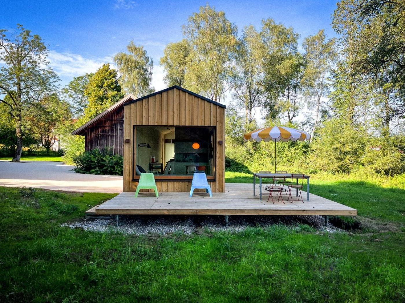 Die Klingerei - Tiny House Wiese Villa Seewalchen Esterno foto