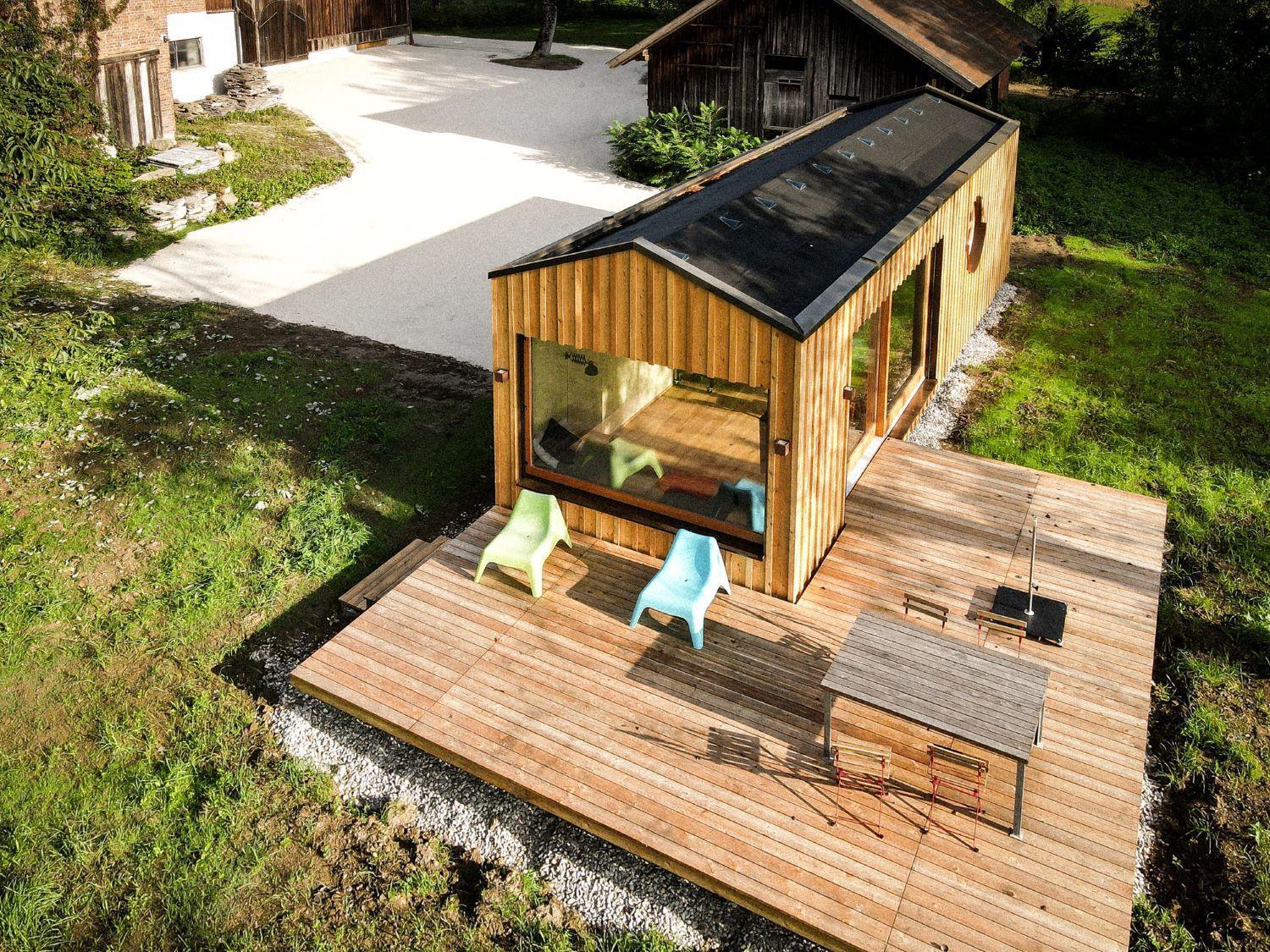 Die Klingerei - Tiny House Wiese Villa Seewalchen Esterno foto